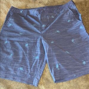 Men’s Blue Patterned Shorts